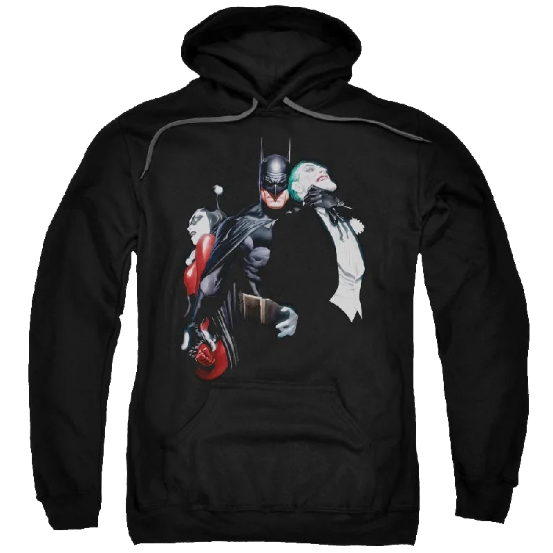Batman Joker Harley Choke - Pullover Hoodie Port Neck Pullover