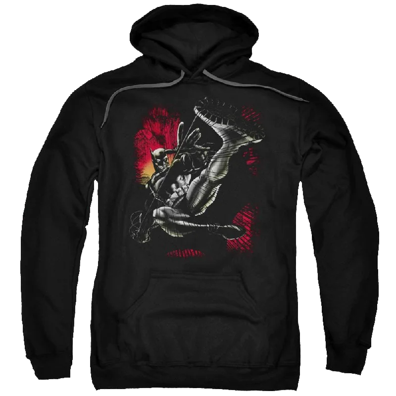 Batman Kick Swing - Pullover Hoodie Lapel Neck Sweater