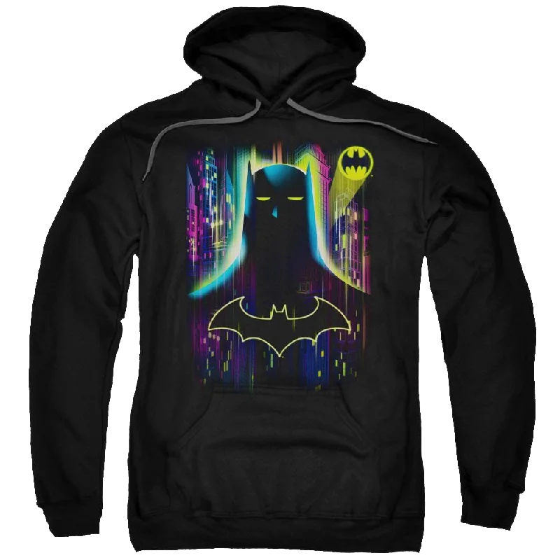 Batman Knight Lights - Pullover Hoodie Honey Neck Pullover