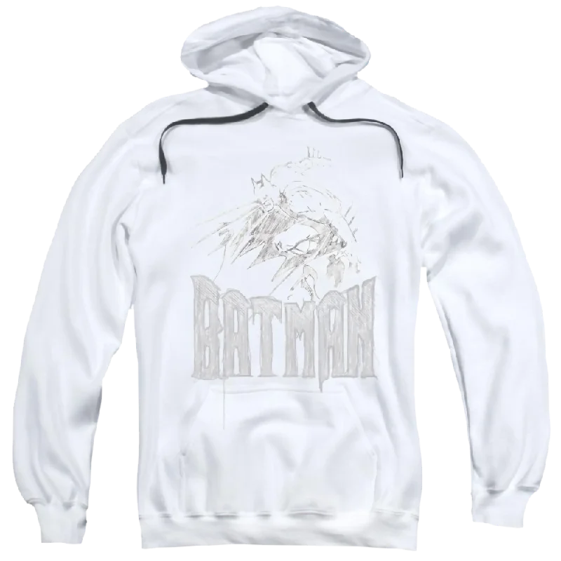 Batman Knight Sketch - Pullover Hoodie High Neck Pullover