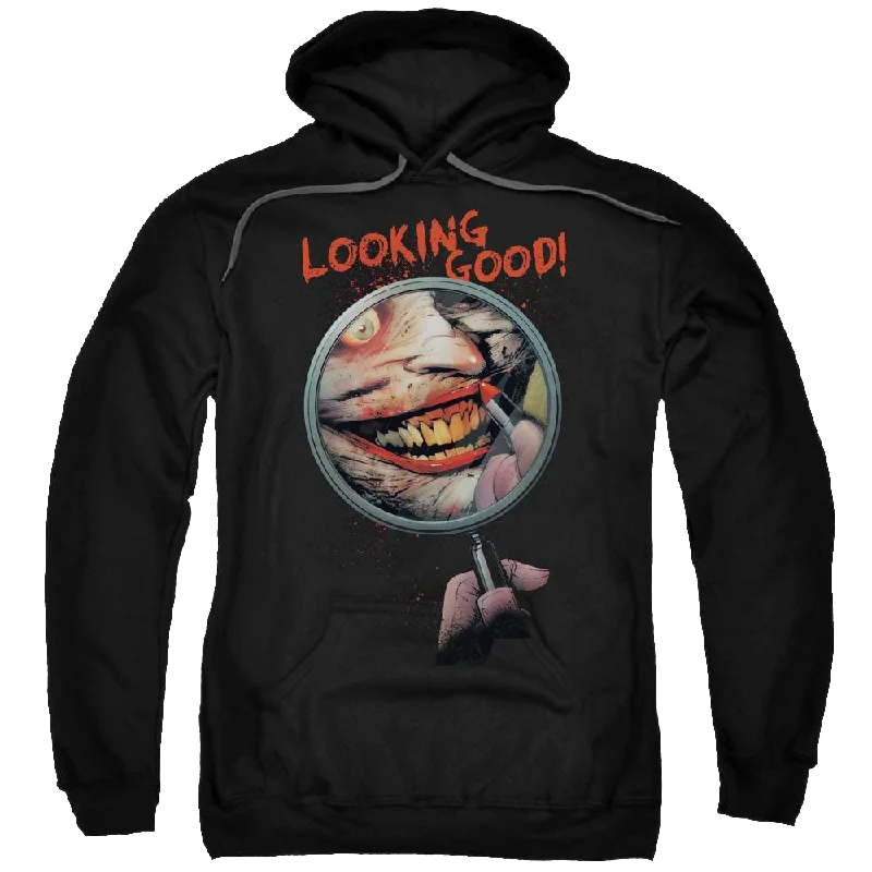 Batman Looking Good - Pullover Hoodie Bateau Neck Pullover