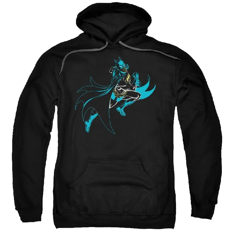 Batman Neon Batman - Pullover Hoodie Solo Sleeve Pullover