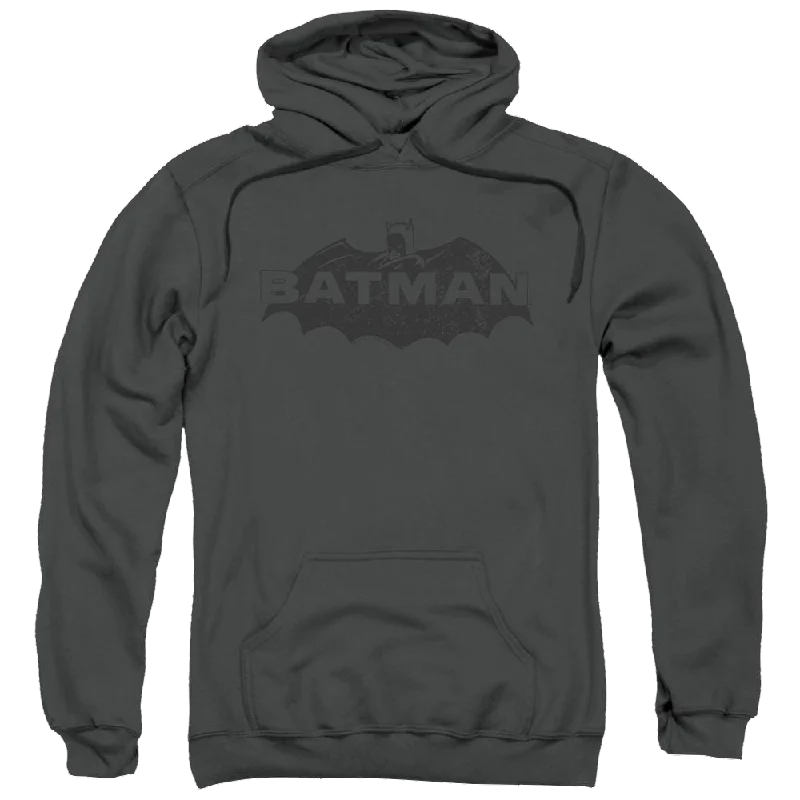 Batman Newsprint Logo - Pullover Hoodie Slim Sleeve Pullover