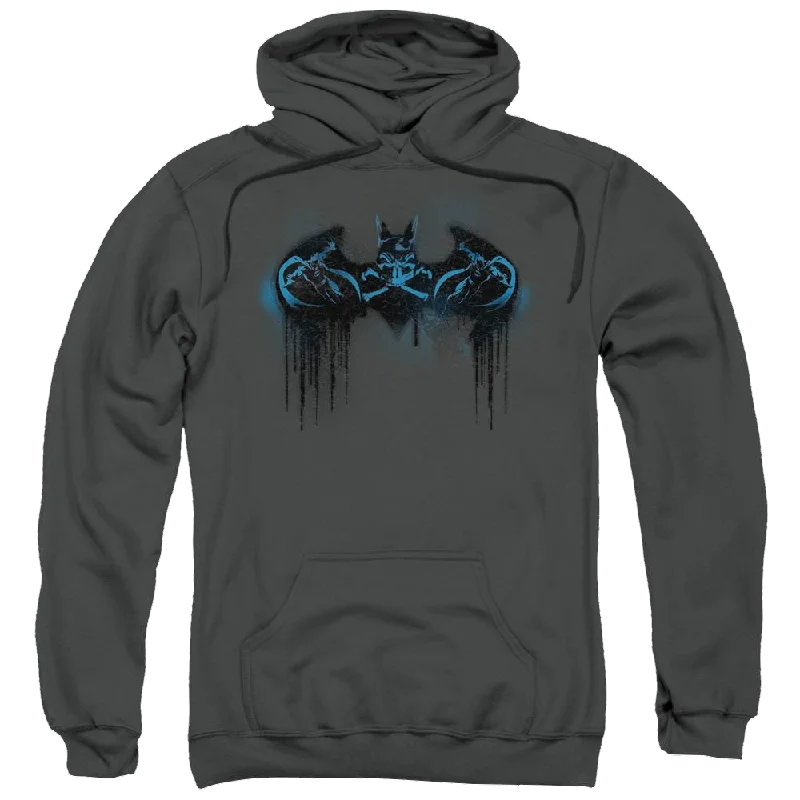 Batman Run Away - Pullover Hoodie Bishop Sleeve Elegant