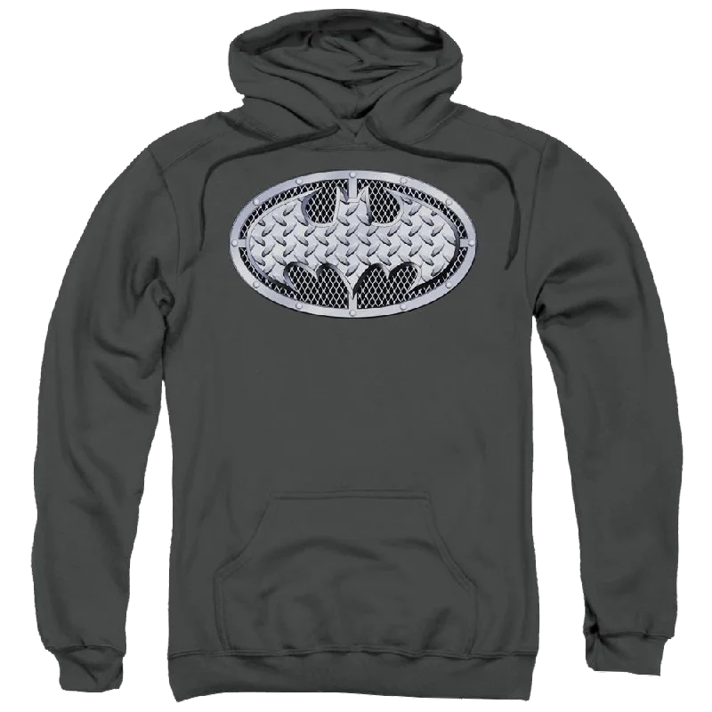 Batman Steel Mesh Shield - Pullover Hoodie Open Front Cardigan