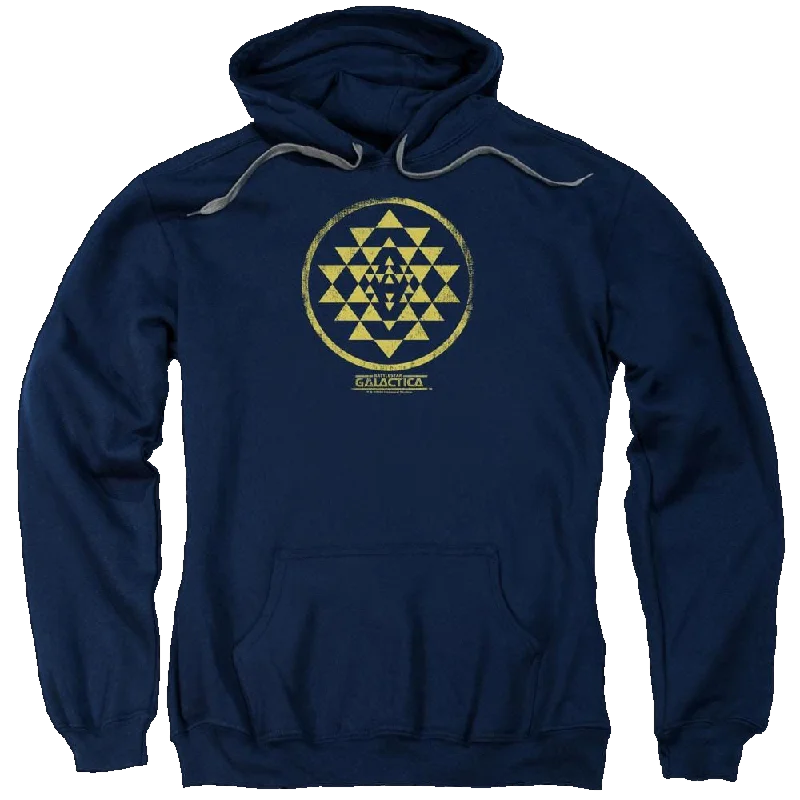 Battlestar Galactica Gold Squadron Patch - Pullover Hoodie Short Puff Sleeve