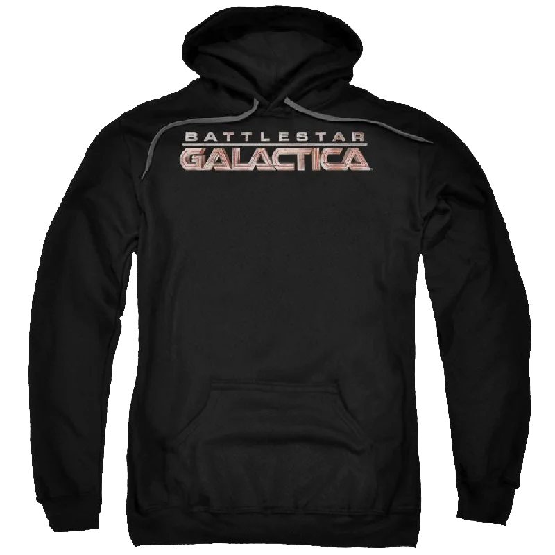 Battlestar Galactica Logo - Pullover Hoodie Puff Sleeve Stylish