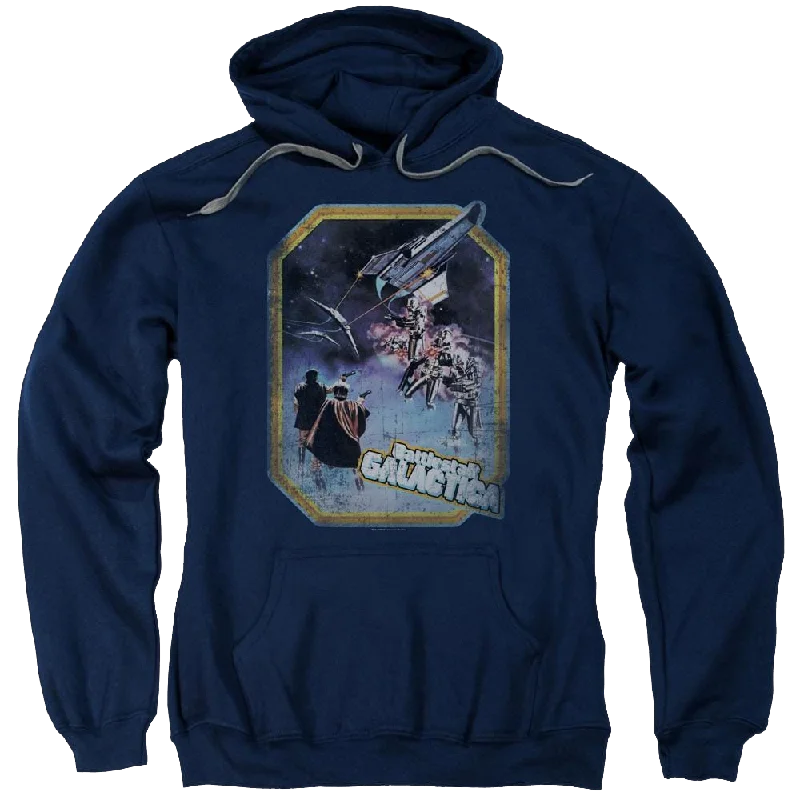 Battlestar Galactica Poster Iron On - Pullover Hoodie Leg Sleeve Comfort
