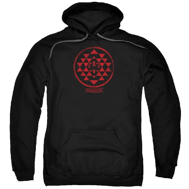 Battlestar Galactica Red Squadron Patch - Pullover Hoodie Flutter Sleeve Feminine