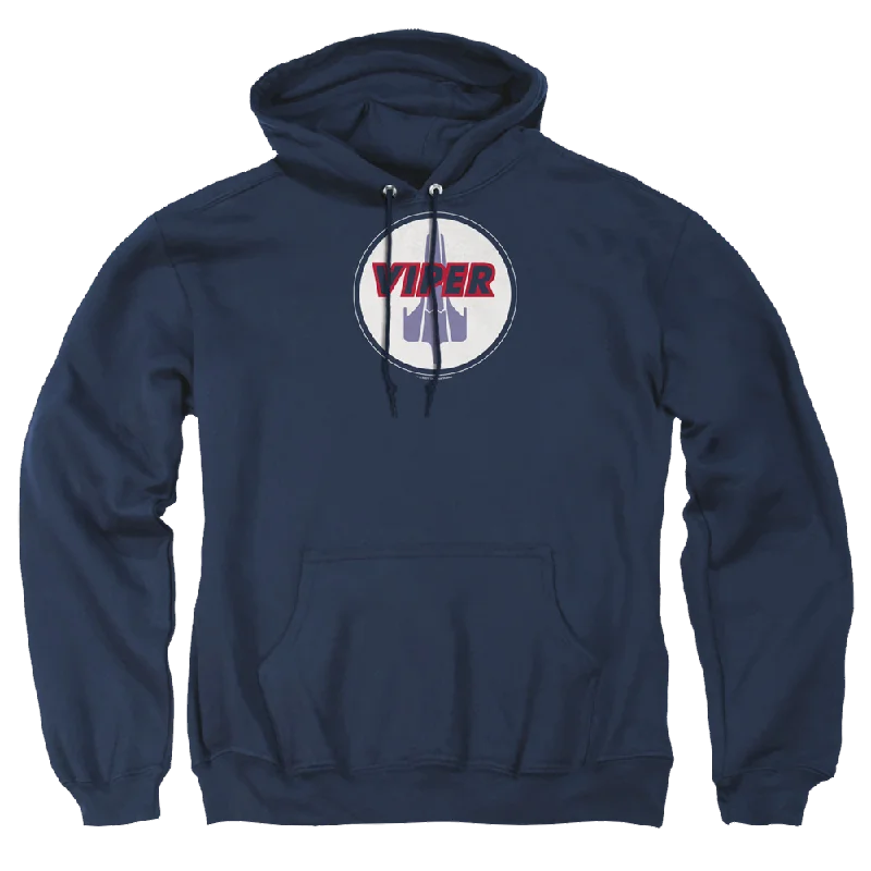 Battlestar Galactica Viper Badge - Pullover Hoodie Box Sleeve Comfort