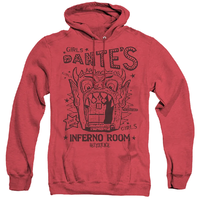 Beetlejuice Dantes Inferno Room - Heather Pullover Hoodie Plunging Neck Pullover