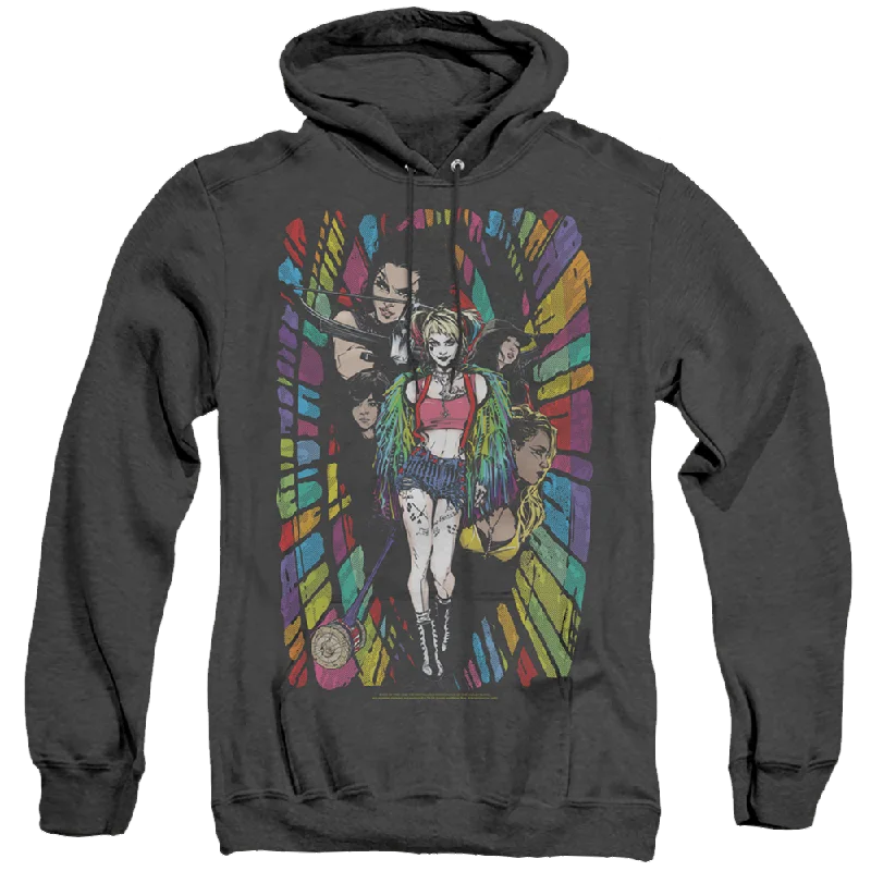 Birds of Prey Color Corridor - Heather Pullover Hoodie Sabrina Neck Pullover