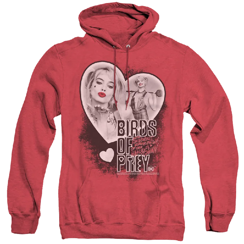Birds of Prey Heart Harley - Heather Pullover Hoodie Turtleneck Warm Pullover