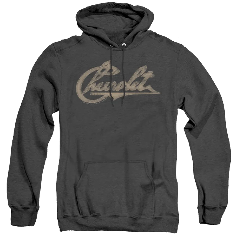 Chevrolet Chevy Script - Heather Pullover Hoodie Cowl Neck Pullover