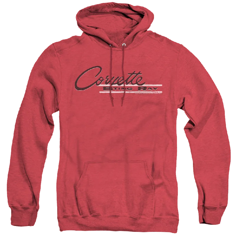 Chevrolet Retro Stingray - Heather Pullover Hoodie Tight Sleeve Top