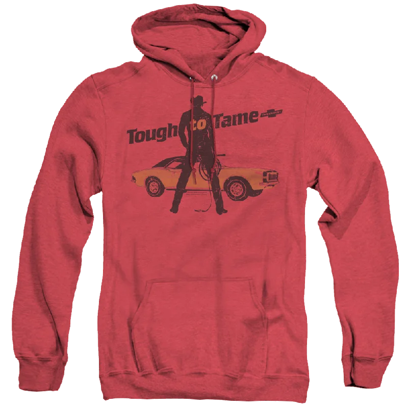 Chevrolet Tough To Tame - Heather Pullover Hoodie Spaghetti Sleeve Top