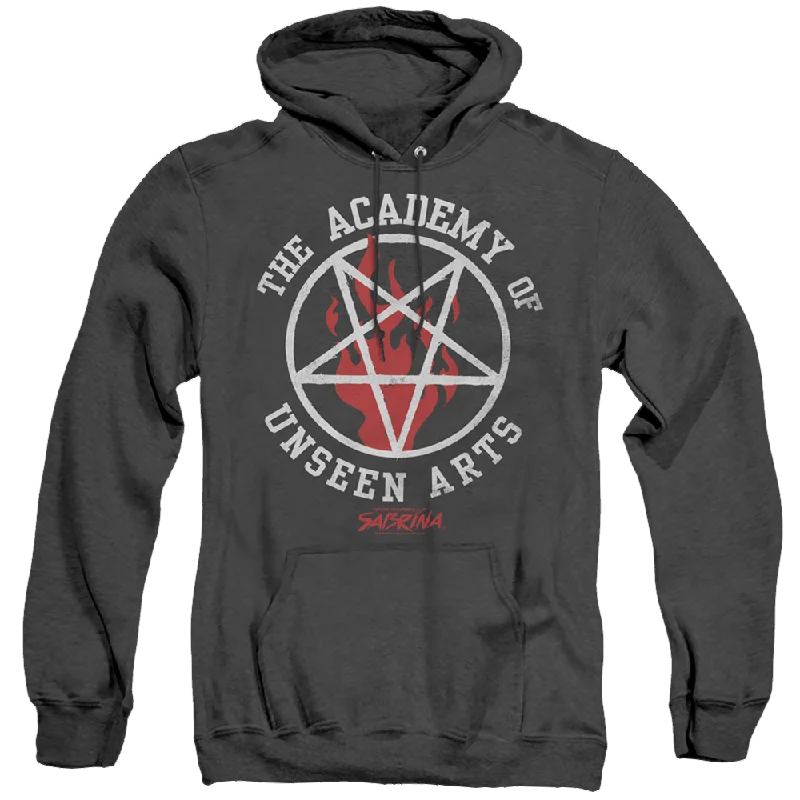 Chilling Adventures Of Sabrina Academy Of Unseen Arts - Heather Pullover Hoodie Long Bell Sleeve Chilling Adventures Of Sabrina Academy Of Unseen Arts - Heather Pullover Hoodie Long Bell Sleeve