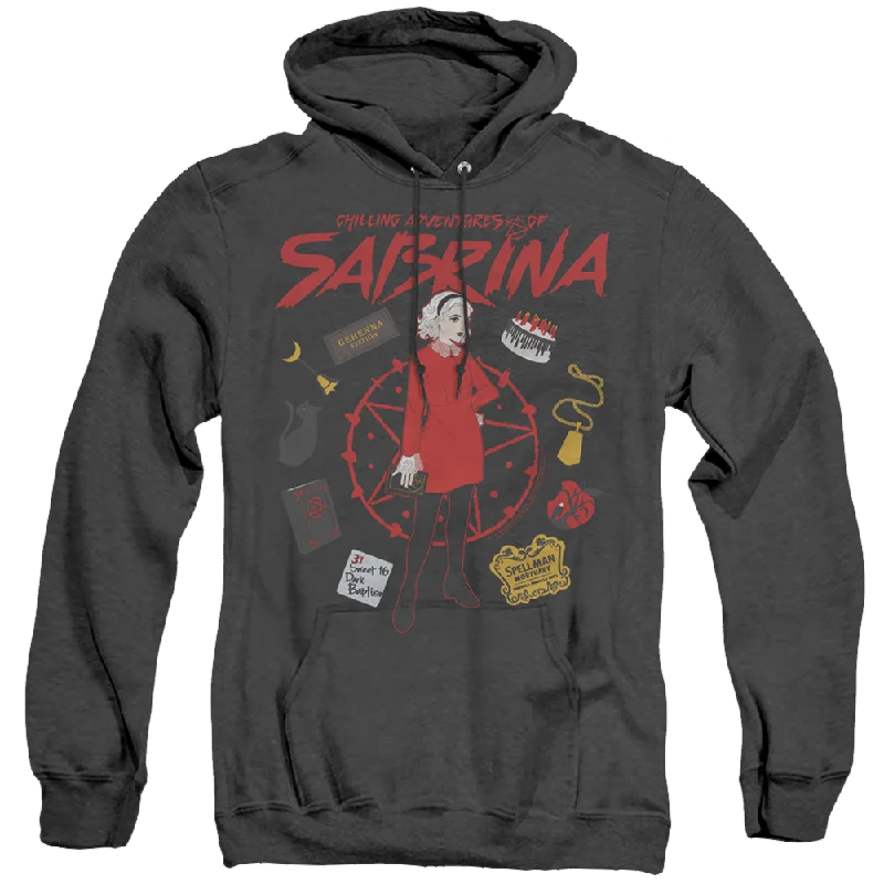 Chilling Adventures Of Sabrina Circle - Heather Pullover Hoodie Gathered Sleeve Pullover Chilling Adventures Of Sabrina Circle - Heather Pullover Hoodie Gathered Sleeve Pullover