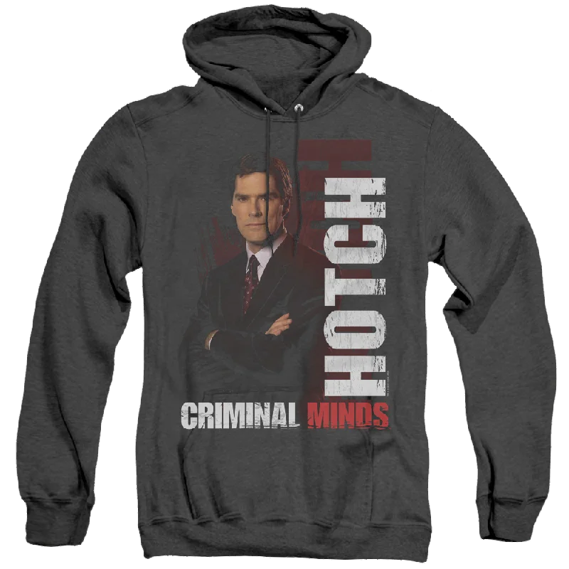Criminal Minds Hotch - Heather Pullover Hoodie Open Neck Pullover