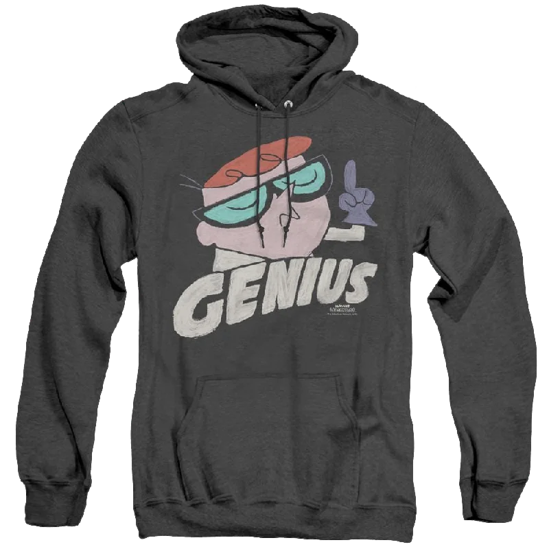 Dexter's Laboratory Genius - Heather Pullover Hoodie Elbow Length Sleeve