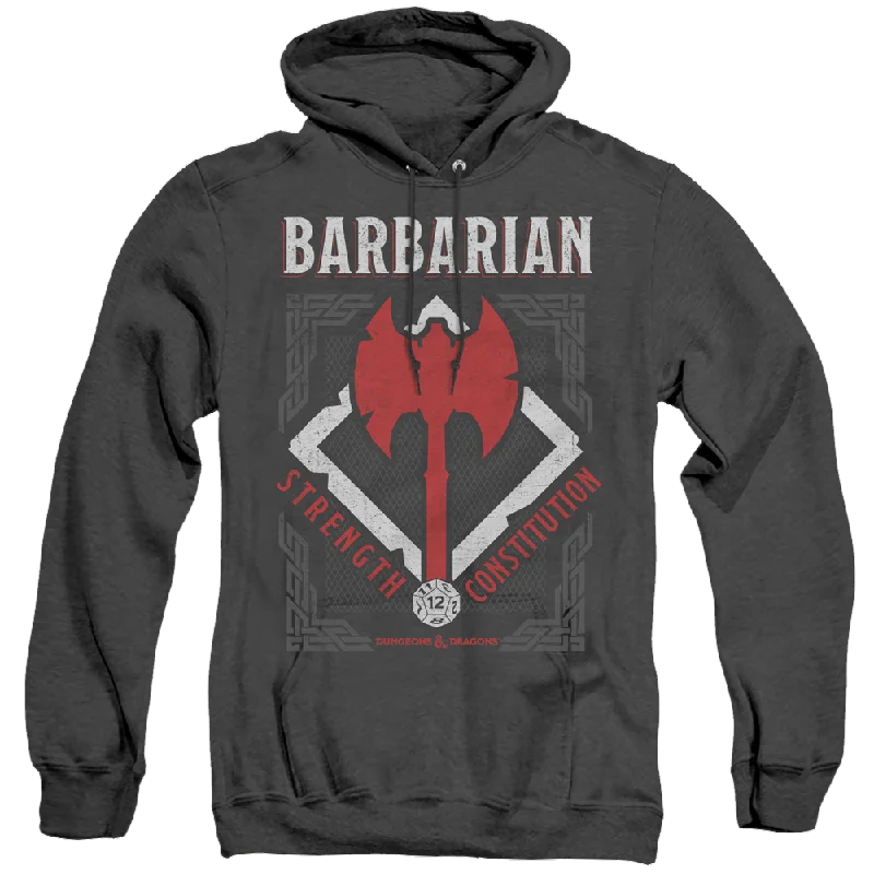 Dungeons & Dragons Barbarian - Heather Pullover Hoodie Oversized Cozy Pullover
