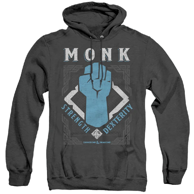 Dungeons & Dragons Monk - Heather Pullover Hoodie Surplice Neck Pullover
