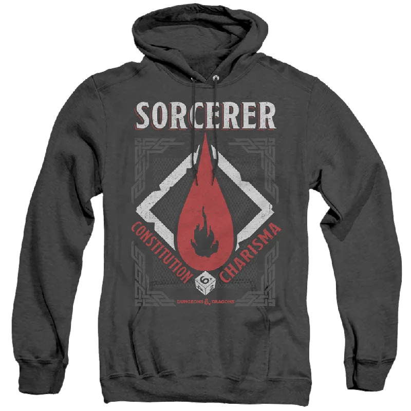 Dungeons & Dragons Sorcerer - Heather Pullover Hoodie Sabrina Neck Pullover