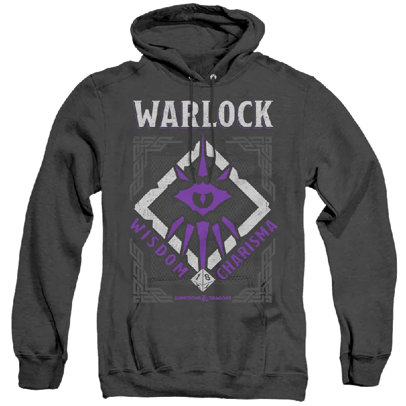 Dungeons & Dragons Warlock - Heather Pullover Hoodie Ruffle Neck Pullover