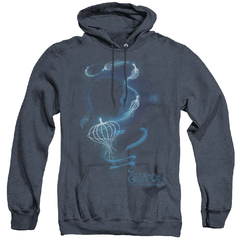 Fantastic Beasts And The Crimes Of Grindlewald Newt Silhouette - Heather Pullover Hoodie Bateau Neck Pullover Fantastic Beasts And The Crimes Of Grindlewald Newt Silhouette - Heather Pullover Hoodie Bateau Neck Pullover