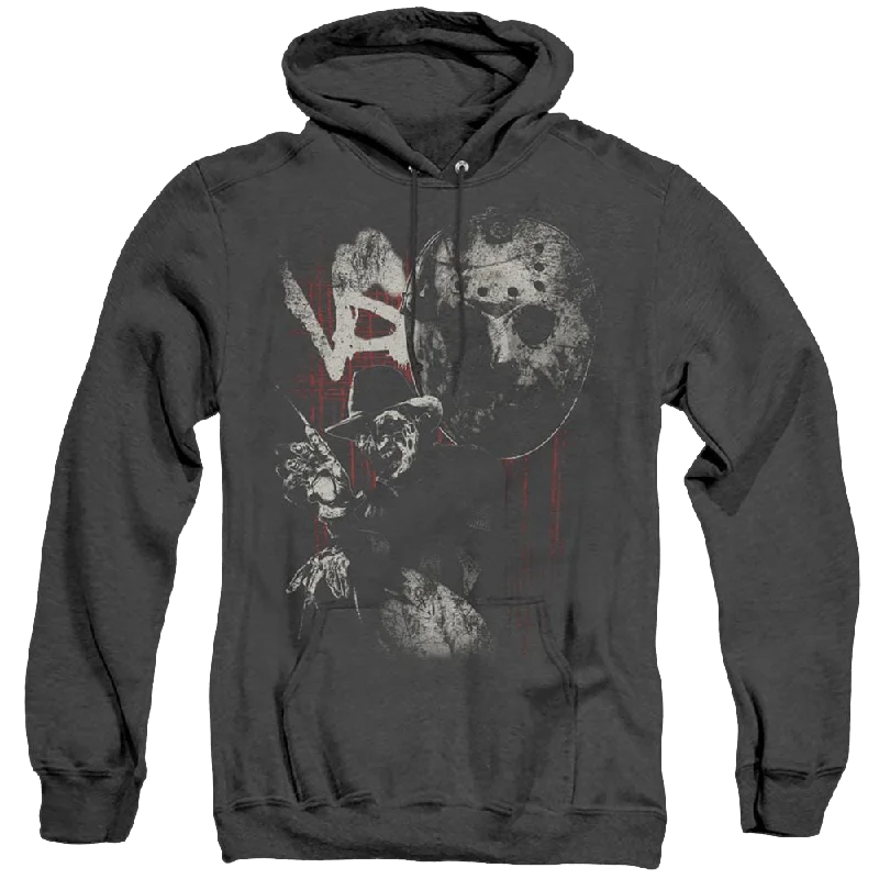 Freddy Vs Jason Scratches - Heather Pullover Hoodie Slit Sleeve Stylish