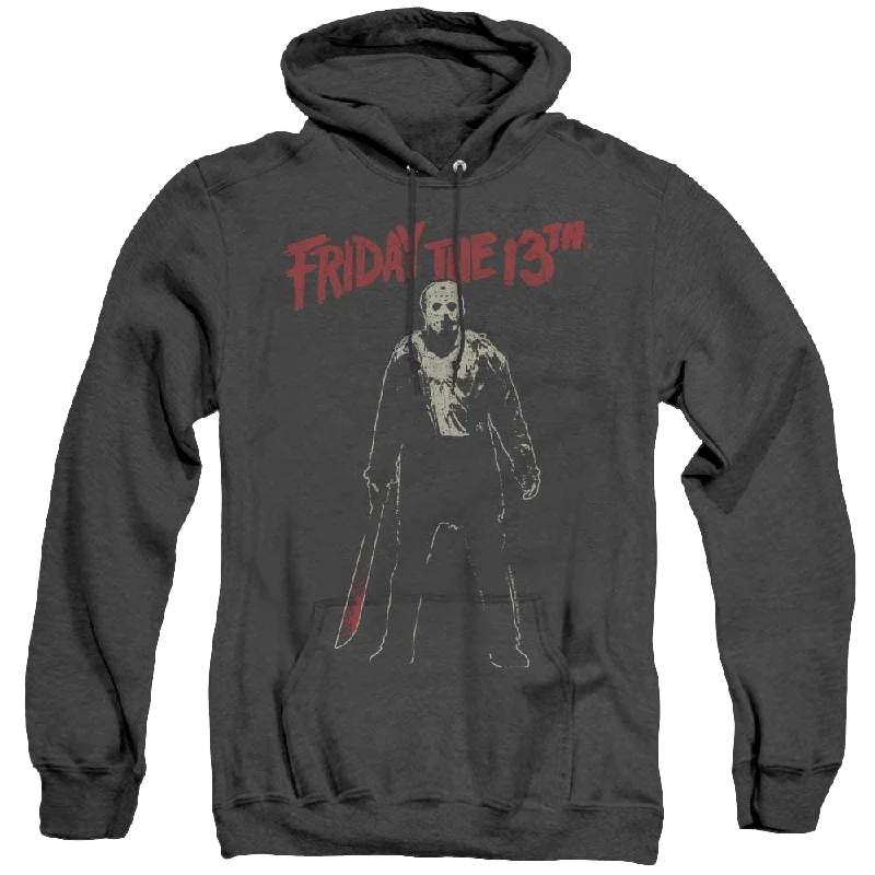 Friday The 13Th Chchch Ahahah - Heather Pullover Hoodie Slouchy Comfort Pullover