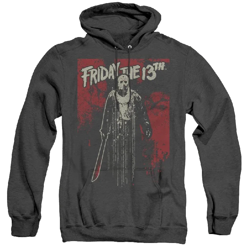 Friday The 13Th Drip - Heather Pullover Hoodie Flare Sleeve Stylish