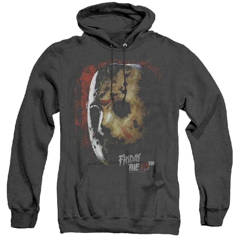 Friday The 13Th Mask Of Death - Heather Pullover Hoodie Bolero Style Sweater