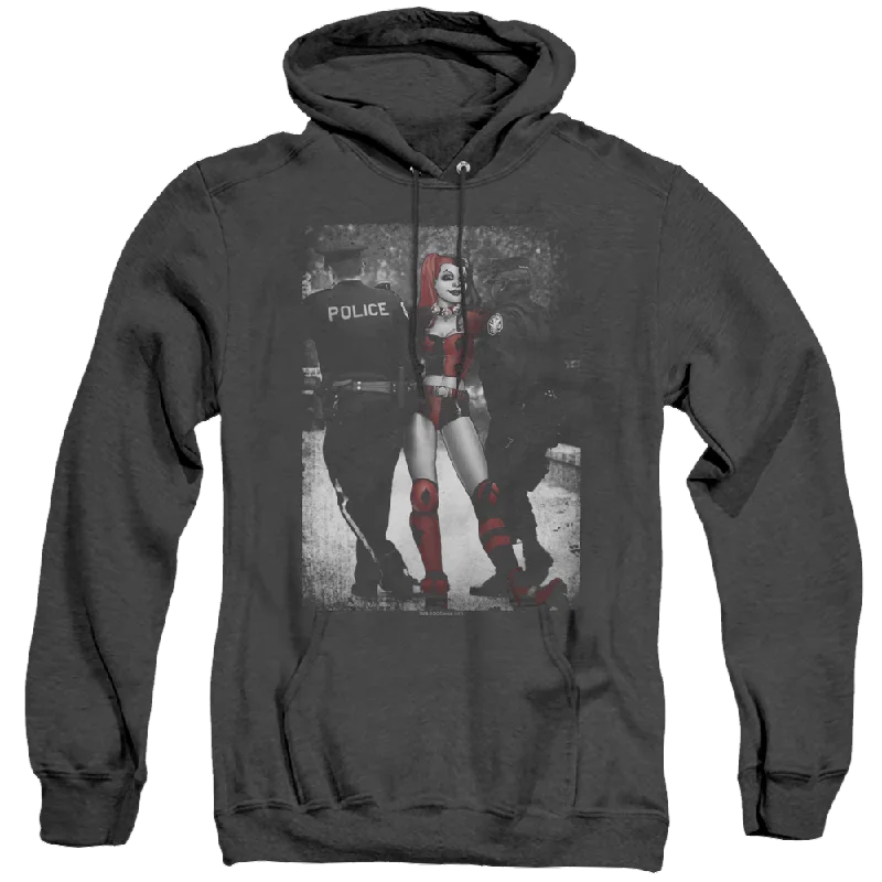 Harley Quinn Arrest - Heather Pullover Hoodie Turtleneck Warm Pullover