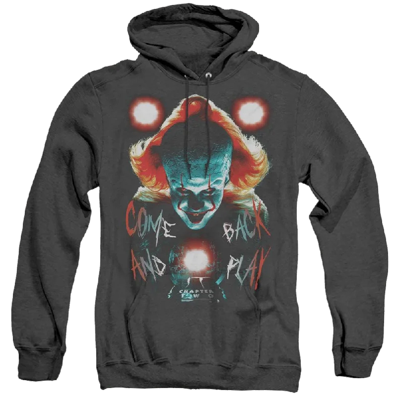 It Dead Lights - Heather Pullover Hoodie Ribbed Crew Neck