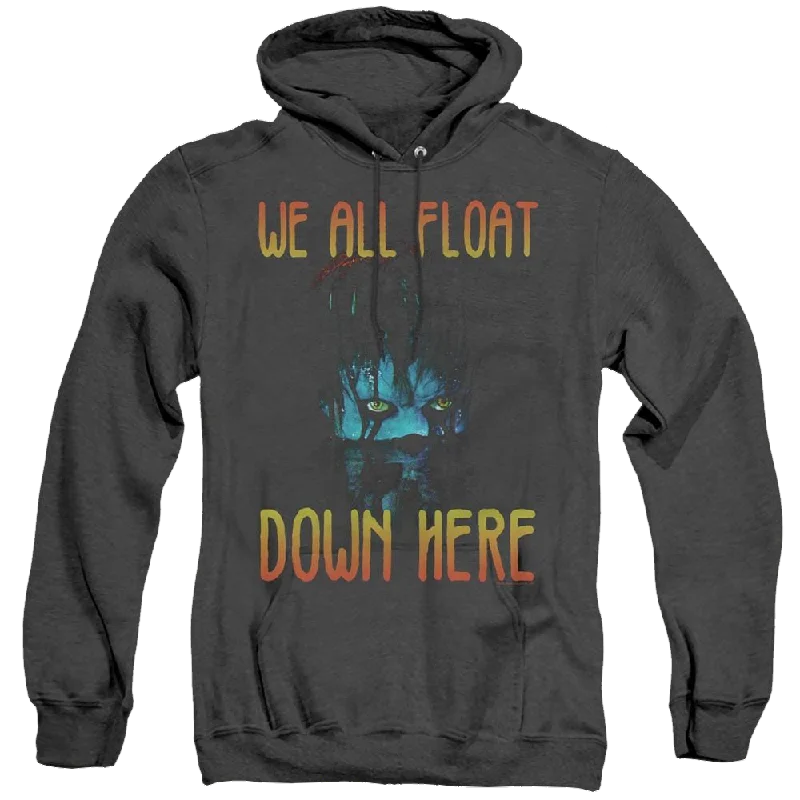 It We All Float Down Here - Heather Pullover Hoodie Short Sleeve Top