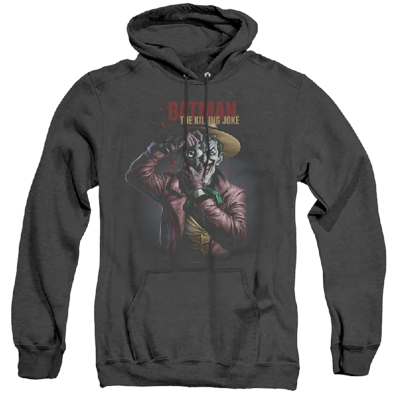 Joker, The Killing Joke Camera - Heather Pullover Hoodie Ribbed Crew Neck