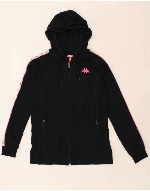 KAPPA Womens Graphic Zip Hoodie Sweater UK 6 XS Navy Blue Cotton Denim Fabric Leather Fabric Suede Fabric KAPPA Womens Graphic Zip Hoodie Sweater UK 6 XS Navy Blue Cotton Denim Fabric Leather Fabric Suede Fabric