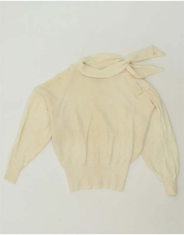 MAPIER Womens Roll Neck Jumper Sweater UK 14 Medium Off White Layered Multi-layer Single Layer MAPIER Womens Roll Neck Jumper Sweater UK 14 Medium Off White Layered Multi-layer Single Layer