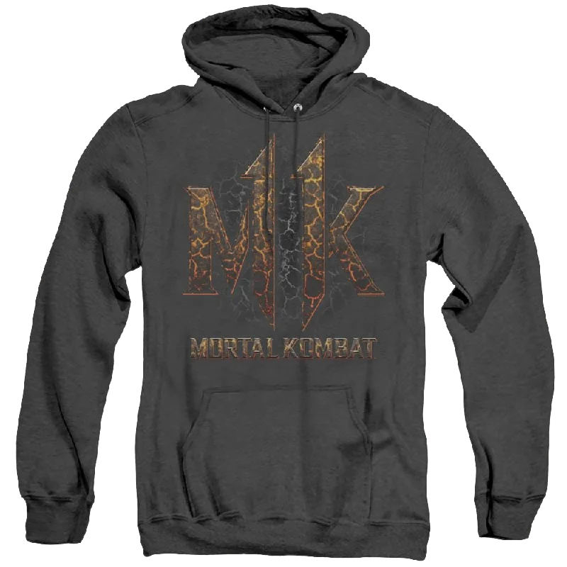 Mortal Kombat Mk11 Lava - Heather Pullover Hoodie Oversized Cozy Pullover