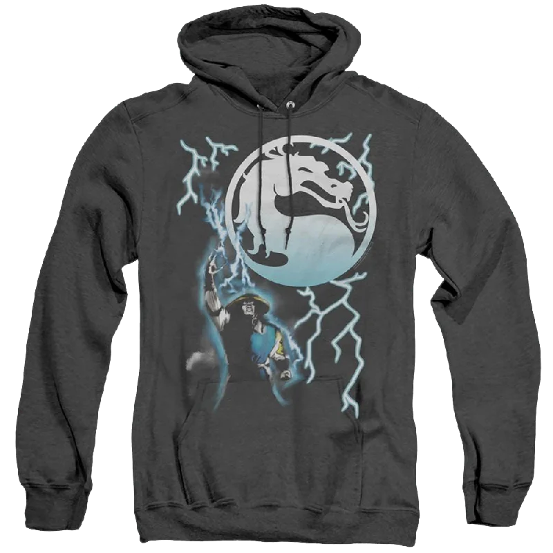 Mortal Kombat Raiden - Heather Pullover Hoodie Lapel Neck Sweater