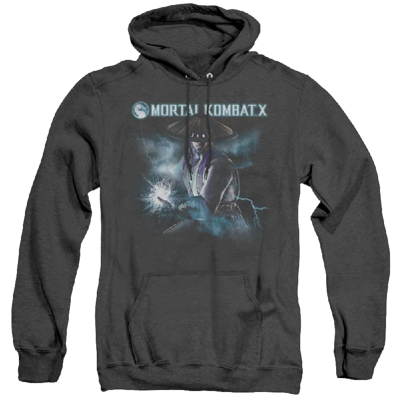 Mortal Kombat Raiden - Heather Pullover Hoodie Puff Sleeve Stylish
