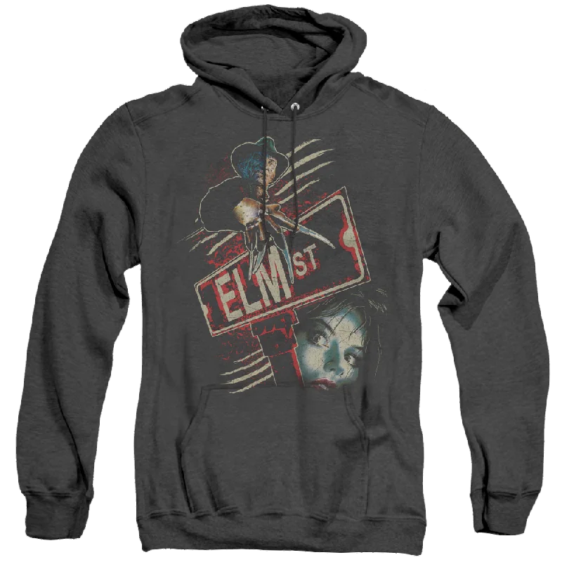 Nightmare On Elm Street Elm St - Heather Pullover Hoodie Thin Wool Pullover