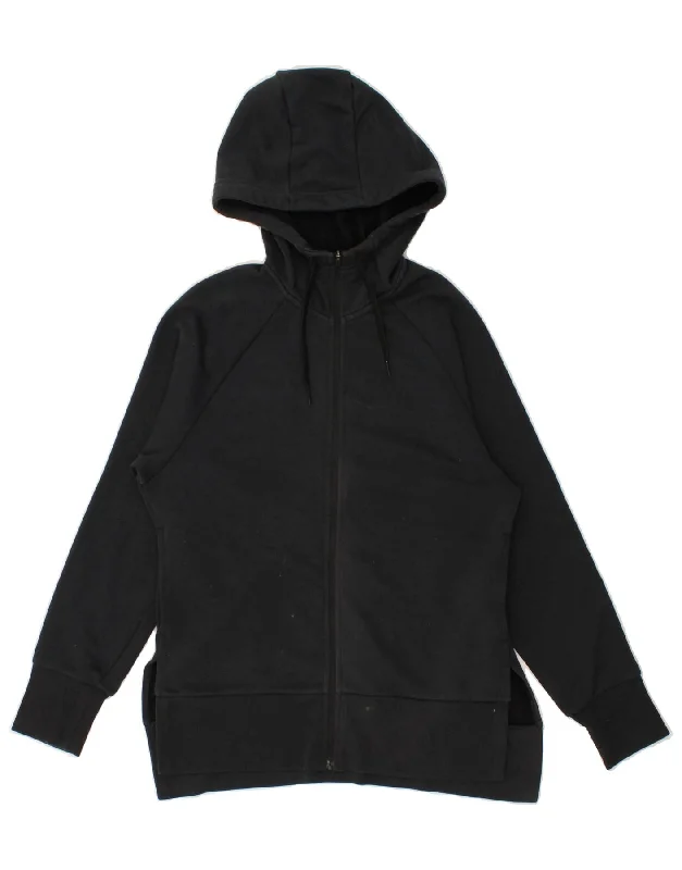 NIKE Womens Dri Fit Zip Hoodie Sweater UK 6 XS Black Cotton Rayon Fabric Velvet Fabric Corduroy Fabric NIKE Womens Dri Fit Zip Hoodie Sweater UK 6 XS Black Cotton Rayon Fabric Velvet Fabric Corduroy Fabric
