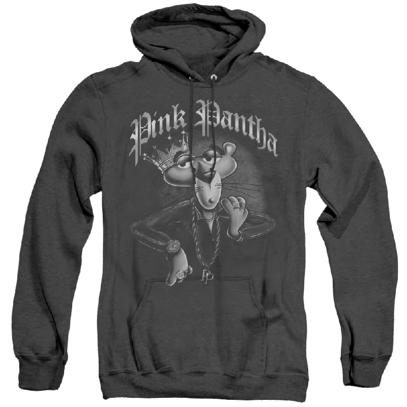 Pink Panther - Heather Pullover Hoodie Lapel Neck Sweater
