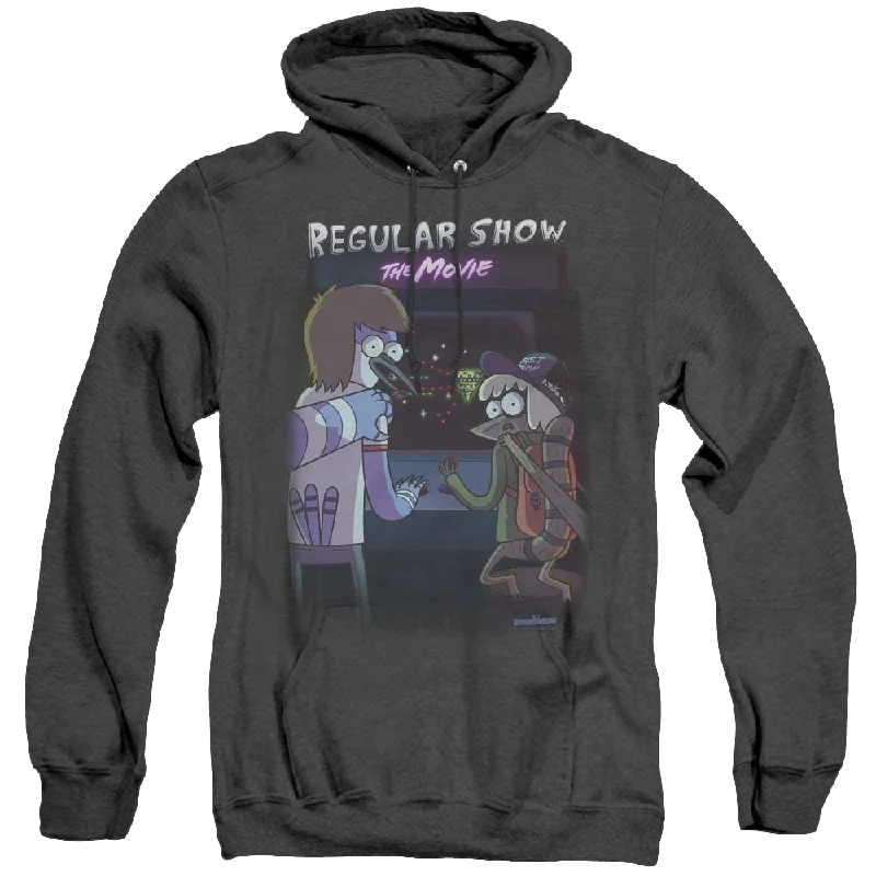 Regular Show, The Rs The Move - Heather Pullover Hoodie Seamless Knit Pullover