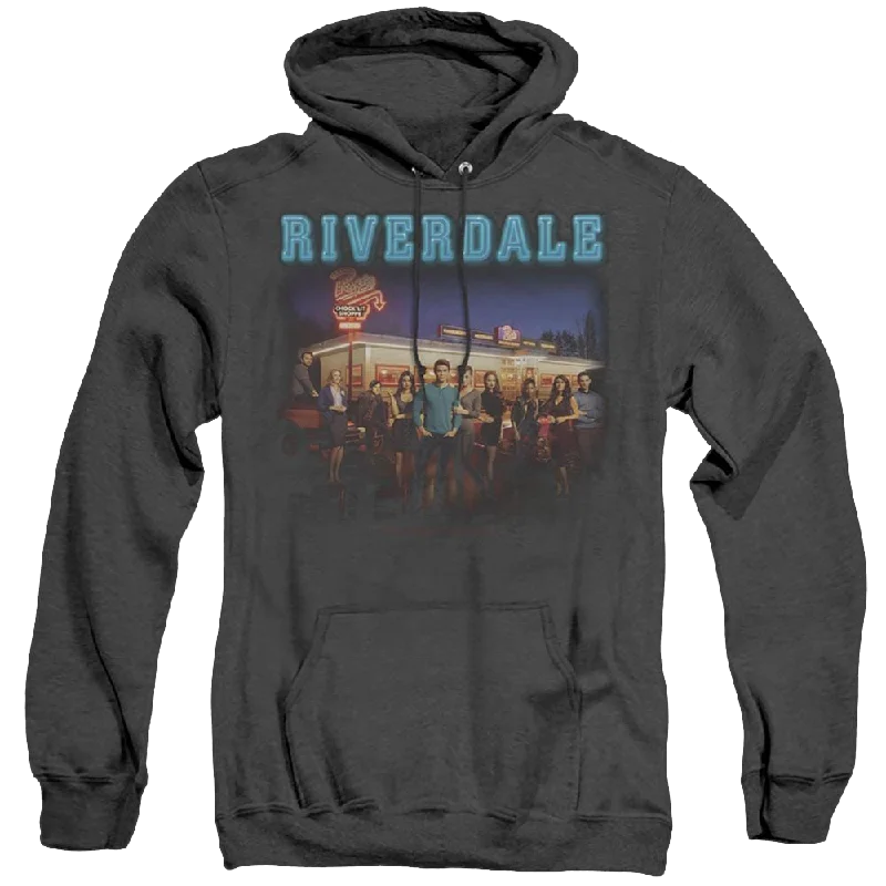Riverdale Up At Pops - Heather Pullover Hoodie Wrist Length Sleeve