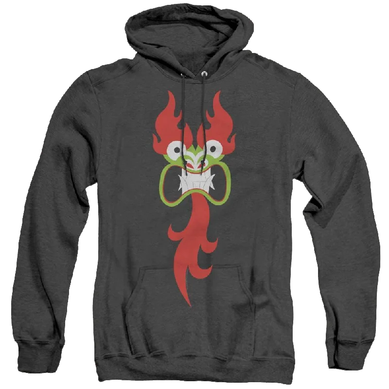 Samurai Jack Aku Face - Heather Pullover Hoodie Boat Neck Sweater