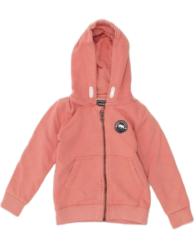 SOULCAL&CO Girls Zip Hoodie Sweater 3-4 Years Pink Cotton Chenille Brocade Lace