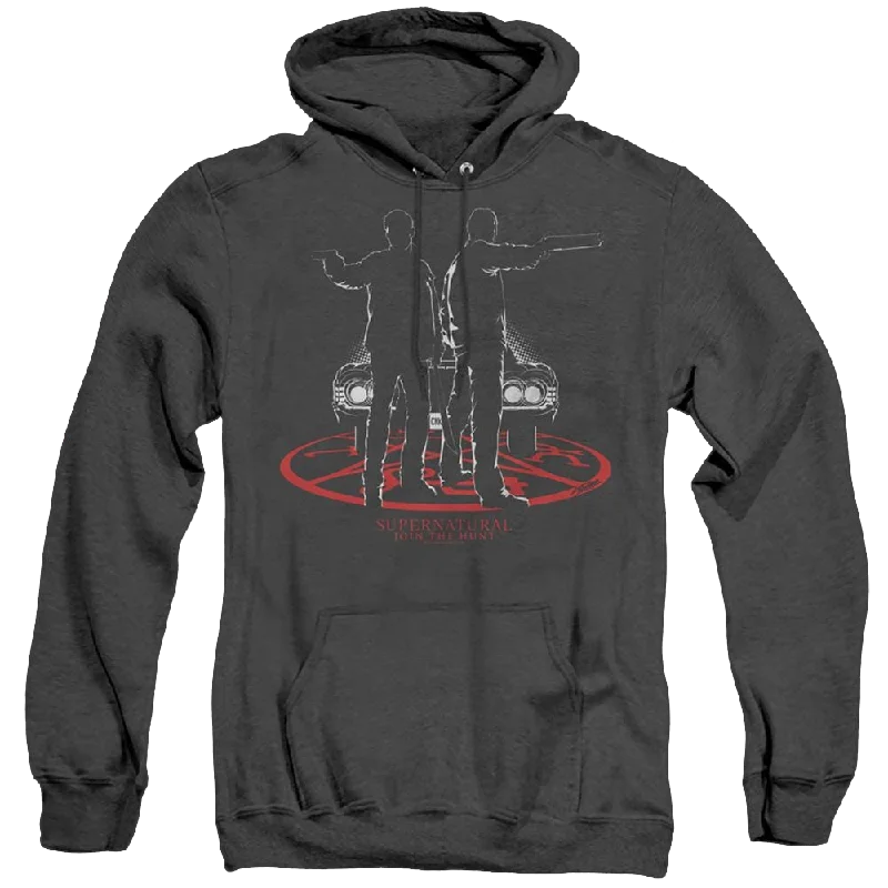 Supernatural Silhouettes - Heather Pullover Hoodie Slit Sleeve Stylish